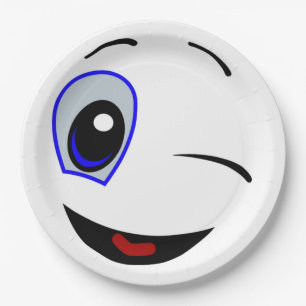 ASSIETTES EN CARTON VISAGE SOURIRE