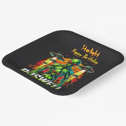 Assiettes En Carton Visites d'Aliens au parc Roswell Nation Park ! (Angulaire)