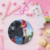 Assiettes En Carton Vitesses remorquant le pin-up de Betty de (Fête)