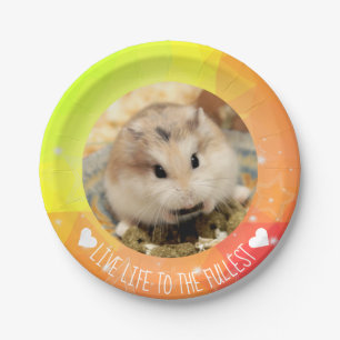 Assiettes En Carton Vivre au maximum - Hammyville Hamsters