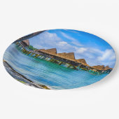 Assiettes En Carton Vivre sur l'eau (Angle)