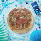 Assiettes En Carton Vizsla hongroise, canards de chasse en hiver Pape (Fête)