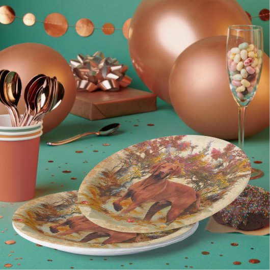 Assiettes En Carton Vizsla hongroise, canards de chasse en hiver Pape (Multi)