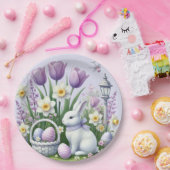 Assiettes En Carton Voeux de Pâques (Fête)