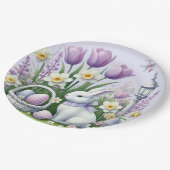 Assiettes En Carton Voeux de Pâques (Angle)