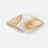 Assiettes En Carton Voici la carte de boîtier du baby shower Sun Boho (Angulaire)