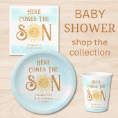 Assiettes En Carton Voici le Baby shower du fils