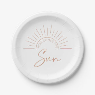 Assiettes En Carton Voici le Baby shower moderne Sun Boho
