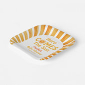 Assiettes En Carton Voici Le Baby shower Sunshine Retro Sun Boho (Angulaire)