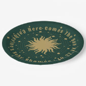 Assiettes En Carton Voici Le Fils | Baby shower céleste (Angle)