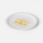 Assiettes En Carton Voici le monde (Angle)