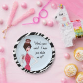 Assiettes En Carton "Voici ton gâteau ! J'espère que tu t'étoufferas d (Fête)