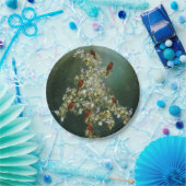 Assiettes En Carton Voile d'or & Songbirds Noël Salutation (Fête)