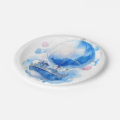 Assiettes En Carton Voile en Parenthos : Baby shower de garçons nautiq (Angle)