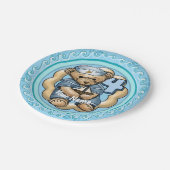 Assiettes En Carton Voilier Ours 4 Ans Plaques papier (Angle)