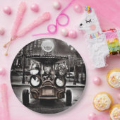 Assiettes En Carton Voiture antique (Fête)