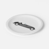 Assiettes En Carton Voiture cool classique (Angle)