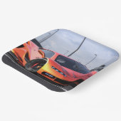 Assiettes En Carton Voiture de course (Angulaire)