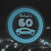 Assiettes En Carton Voiture de course Neon Coupé - Motorsports Custom 