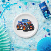 Assiettes En Carton Voiture de dessin (Fête)