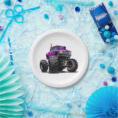 Assiettes En Carton Voiture de dessin (Fête)