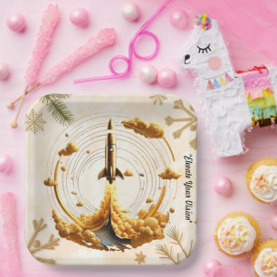 Assiettes En Carton "Vol Aurora"