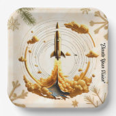 Assiettes En Carton "Vol Aurora" (Recto)