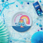 Assiettes En Carton Volcan de Kawaii (Fête)