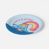 Assiettes En Carton Volcan de Kawaii (Angle)