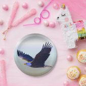 Assiettes En Carton Voler d'Eagle chauve (Fête)