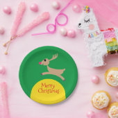 Assiettes En Carton Voler Reindeer (Fête)
