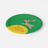 Assiettes En Carton Voler Reindeer (Angle)