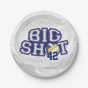 Assiettes En Carton Volley-ball Big Shot