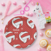 Assiettes En Carton Volley-ball Noël Festive Fête Fête Fête Neige (Fête)