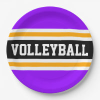 VOLLEYBALL Amusant Bandes de course orange noir vi
