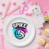 Assiettes En Carton Volleyball de transitoire (Fête)