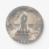 Assiettes En Carton Vos propres photos Mariage passé (Devant)