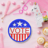 Assiettes En Carton Vote En Amérique (Fête)