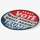 Assiettes En Carton Vote Trump Vance 2024 (Angle)