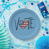 ASSIETTES EN CARTON VOTER (Fête)