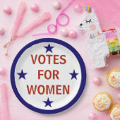 Assiettes En Carton Votes pour les femmes suffrage historique (Fête)