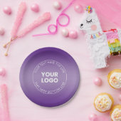 Assiettes En Carton Votre logo avec modification de n'importe quelle c (Fête)