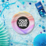 Assiettes En Carton Votre logo d'entreprise Personnalisé Holographic C<br><div class="desc">Votre entreprise Logo Holographique Personnalisé Artistes de fête Plaques de papier coloré pour anniversaires ou fêtes d'entreprise</div>