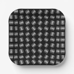 Assiettes En Carton Votre logo   Logo unique, conception ou modèle d'i
