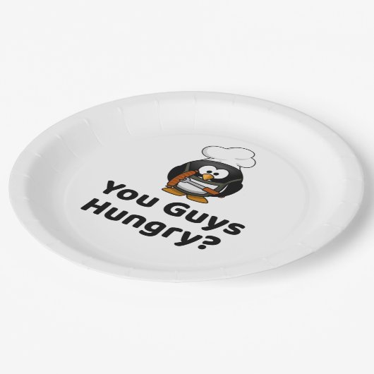 Assiettes En Carton Vous Avez Faim ? Funny Party Grilling Barbecue (Angle)