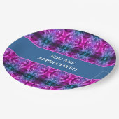 Assiettes En Carton Vous Êtes Apprécié Merci Kaleidoscope Lumineux (Angle)