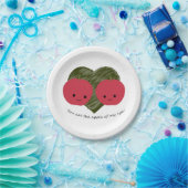 Assiettes En Carton Vous êtes la pomme de mon oeil (Fête)