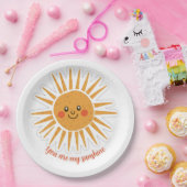 Assiettes En Carton Vous êtes mon soleil (Fête)