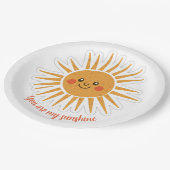 Assiettes En Carton Vous êtes mon soleil (Angle)