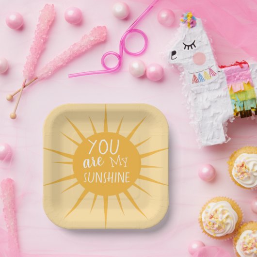 Assiettes En Carton Vous Êtes Mon Soleil (Fête)